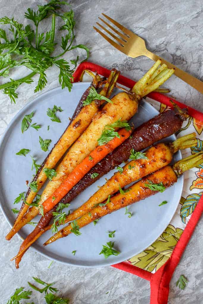 Honey And Harissa Glazed Roasted Carrot Recipe