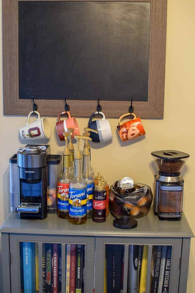 Simple Coffee Kitchen Decor Home to Z  Coffee bar home, Coffee bar design, Coffee  bars in kitchen
